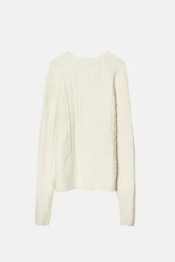 ANTIQUE CABLE KNIT SWEATER