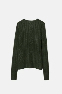 ANTIQUE CABLE KNIT SWEATER