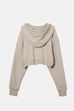 BABYDOLL CROP ZIP HOODIE