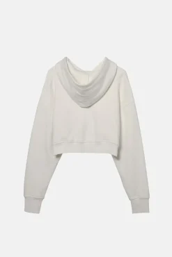 BABYDOLL CROP ZIP HOODIE