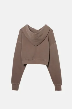 BABYDOLL CROP ZIP HOODIE