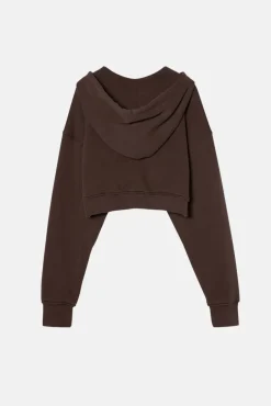 BABYDOLL CROP ZIP HOODIE