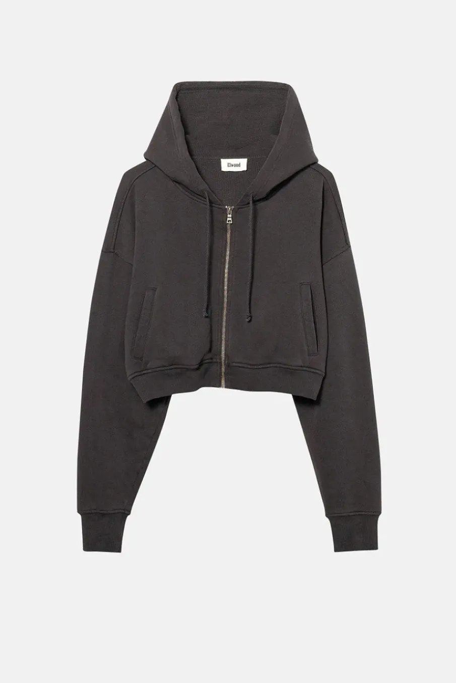 BABYDOLL CROP ZIP HOODIE