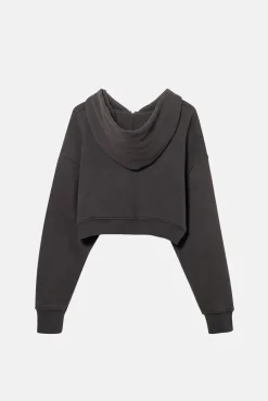 BABYDOLL CROP ZIP HOODIE