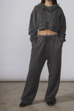 BABYDOLL CROP ZIP HOODIE