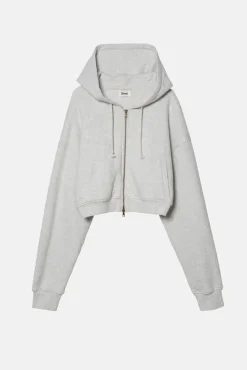 BABYDOLL CROP ZIP HOODIE