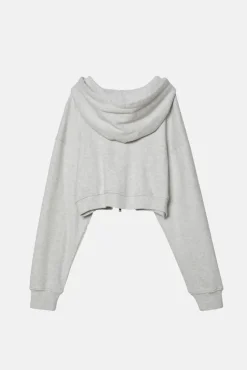 BABYDOLL CROP ZIP HOODIE