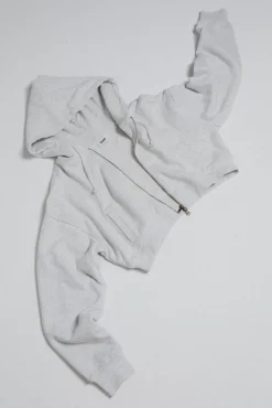 BABYDOLL CROP ZIP HOODIE