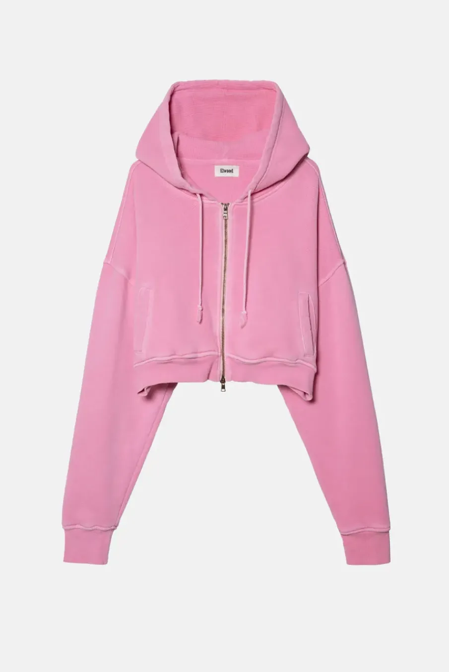 BABYDOLL CROP ZIP HOODIE