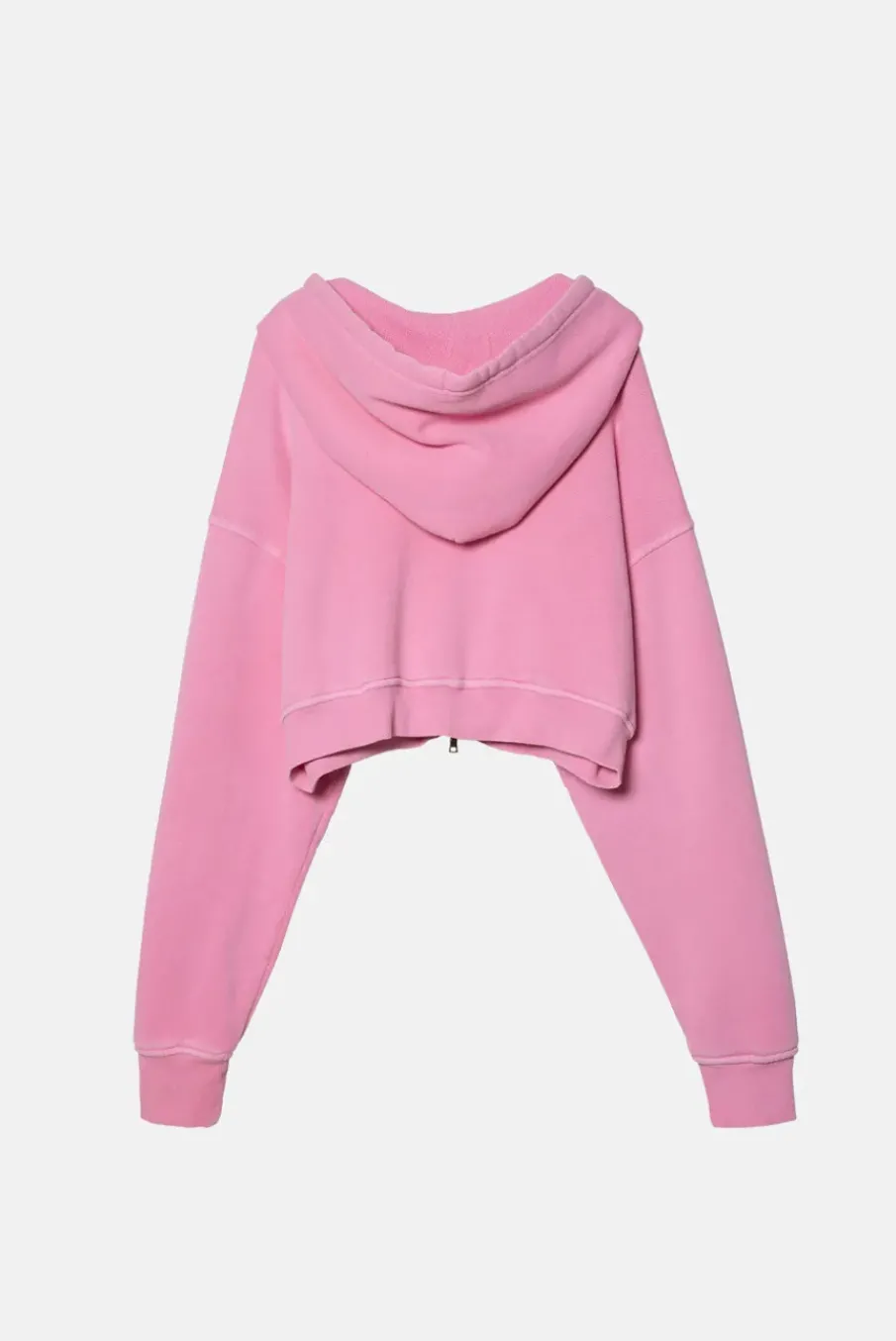 BABYDOLL CROP ZIP HOODIE
