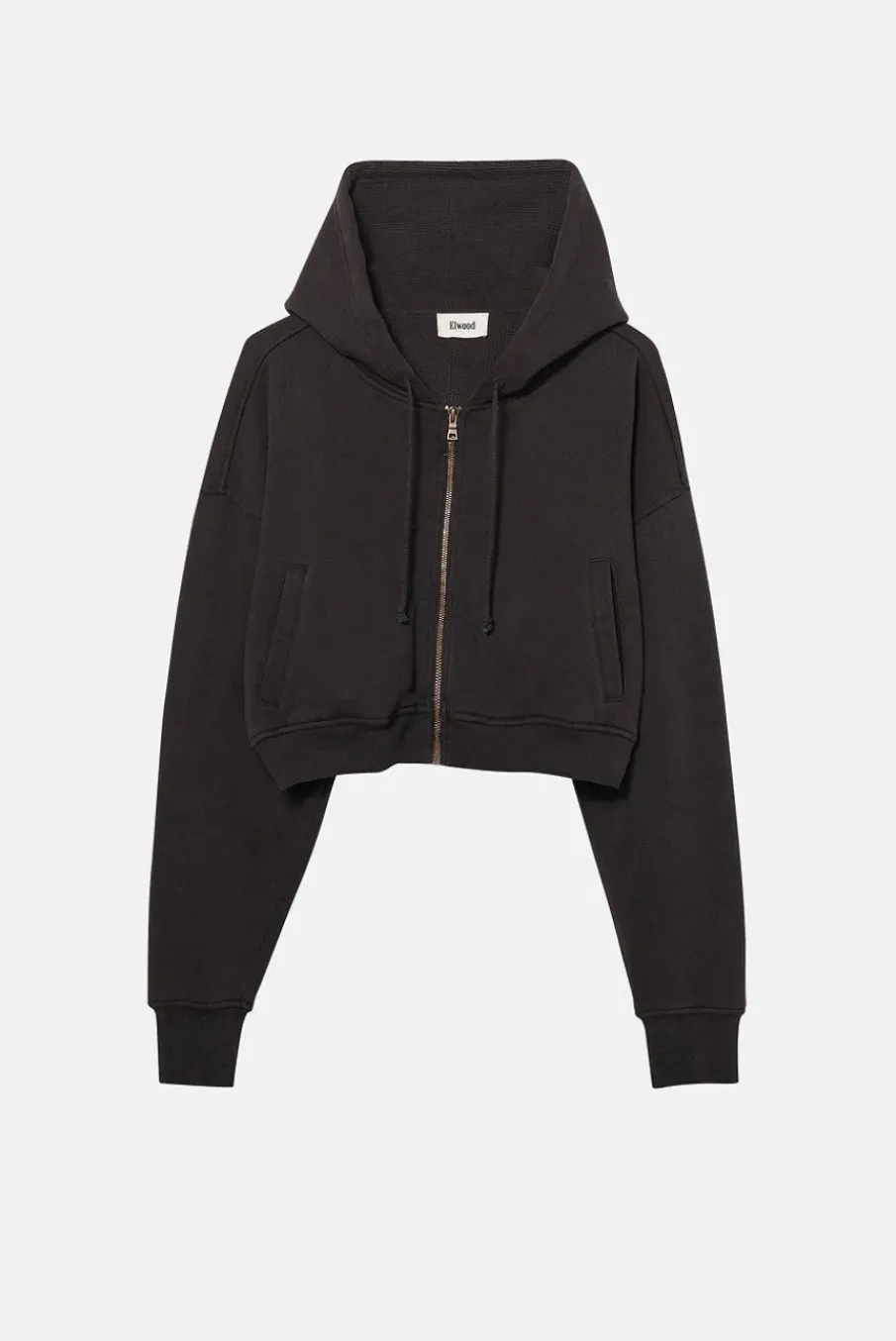 BABYDOLL CROP ZIP HOODIE