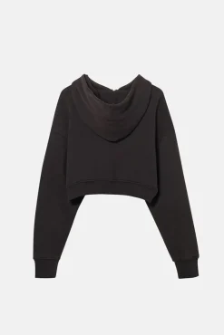 BABYDOLL CROP ZIP HOODIE