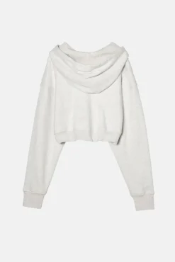 BABYDOLL CROP ZIP HOODIE