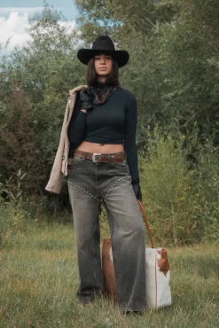 DENIM CHAPS PANT