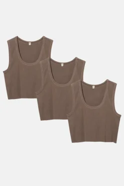 MALIBU CROP TANK 3 PACK