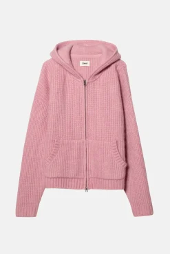 MOHAIR BLEND ZIP HOODIE