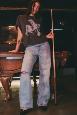 STRAIGHT LEG DENIM PANT