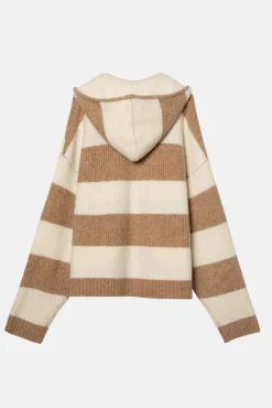 STRIPE SWEATER HOODIE