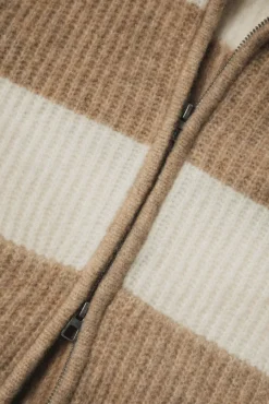 STRIPE SWEATER HOODIE