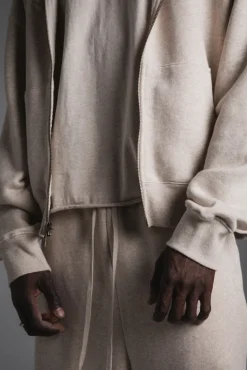 UNLINED ZIP HOODIE