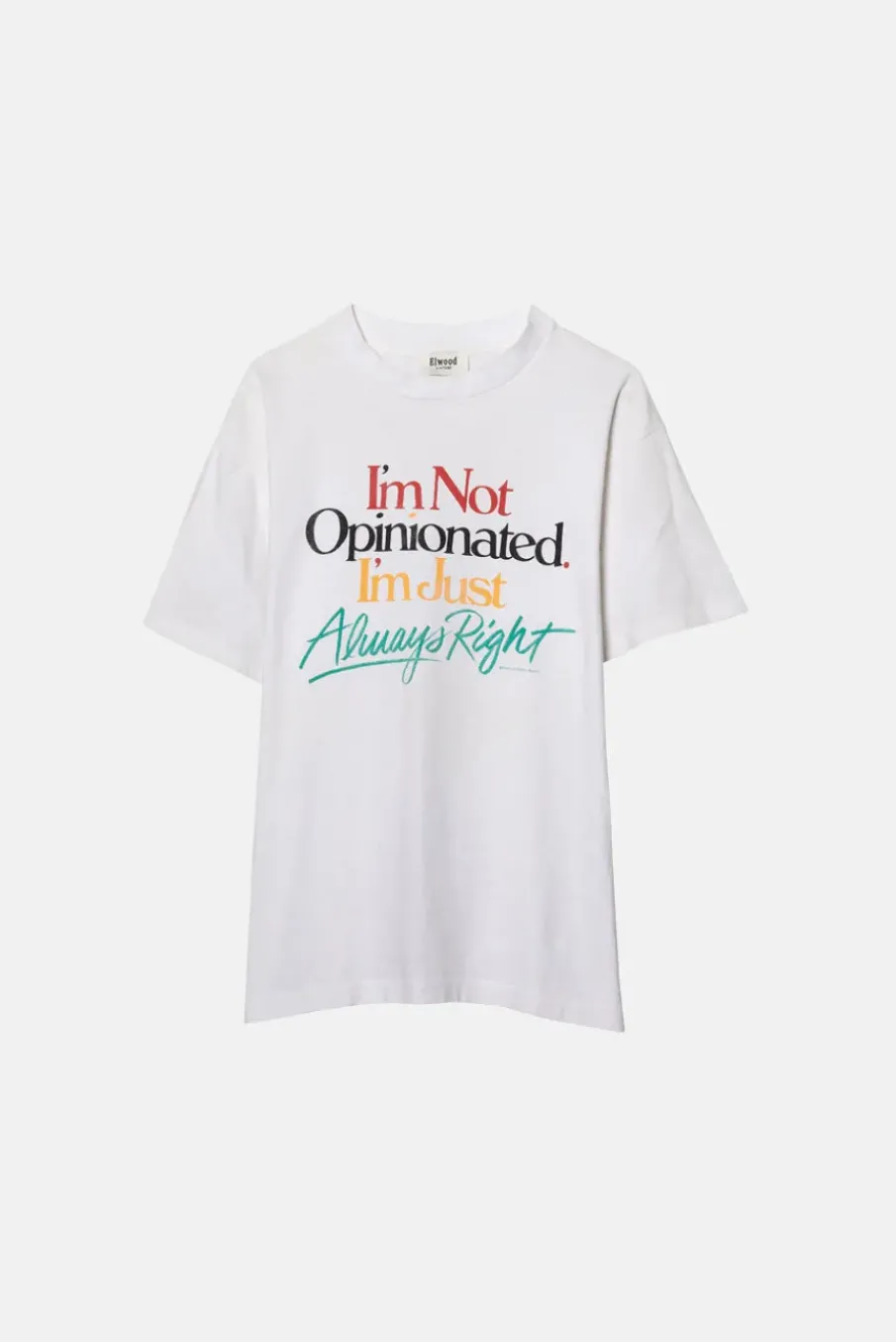 VINTAGE ALWAYS RIGHT TEE - L