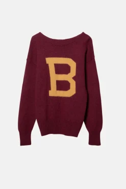 VINTAGE B KNIT CREWNECK - S/M