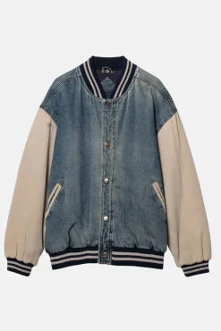 VINTAGE DENIM LETTERMAN - L/XL