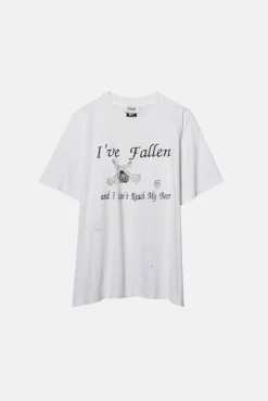 VINTAGE FALLEN BEER TEE - L