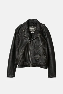 VINTAGE FIRST LEATHER JACKET - S
