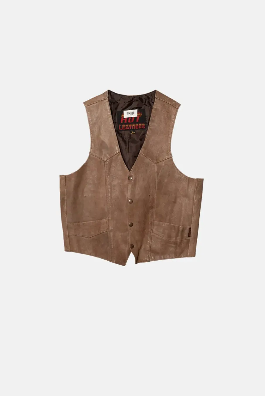 VINTAGE LEATHER VEST - L
