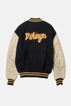 VINTAGE LETTERMAN JACKET - S