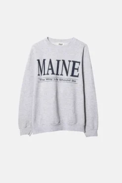VINTAGE MAINE CREWNECK - L