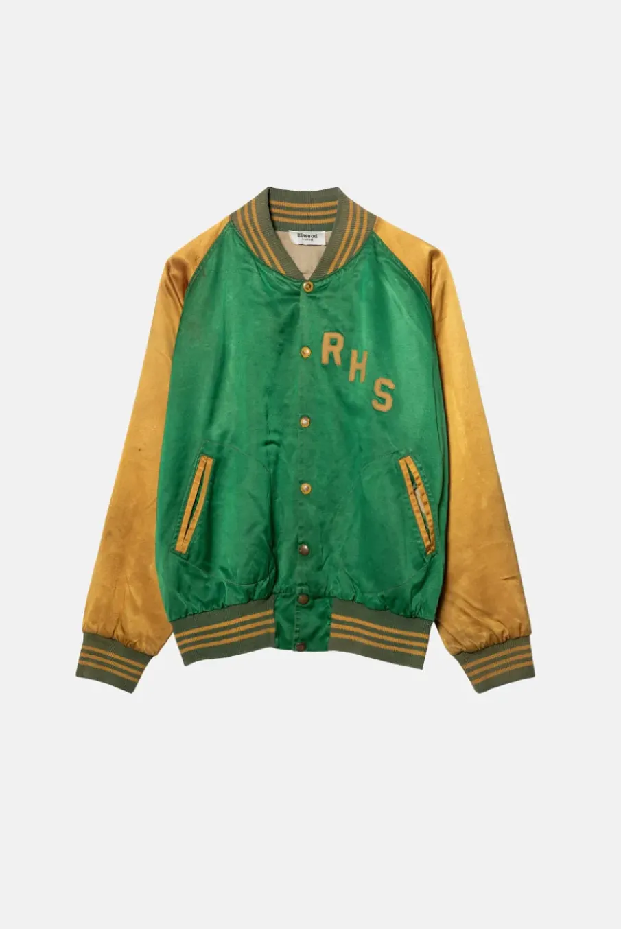 VINTAGE SATIN BOMBER JACKET - S